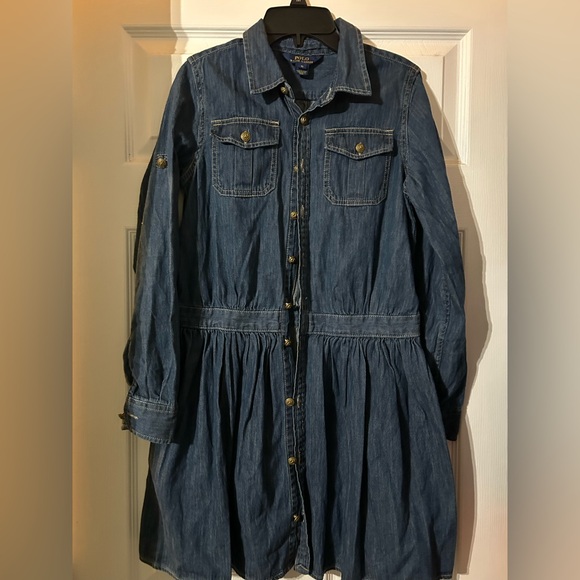 Ralph Lauren Other - Polo Ralph Lauren Blue Denim Dress Size 16 EUC
